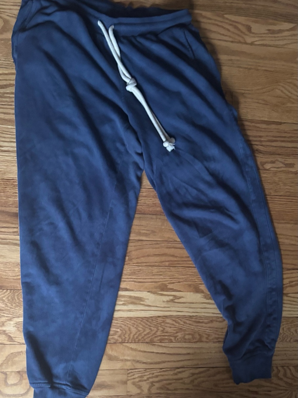 Cozy Dark Navy Drawstring Jogger Pants - Picture 4 of 6